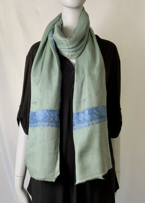 Hand Embroidered Fine Needle Point Border