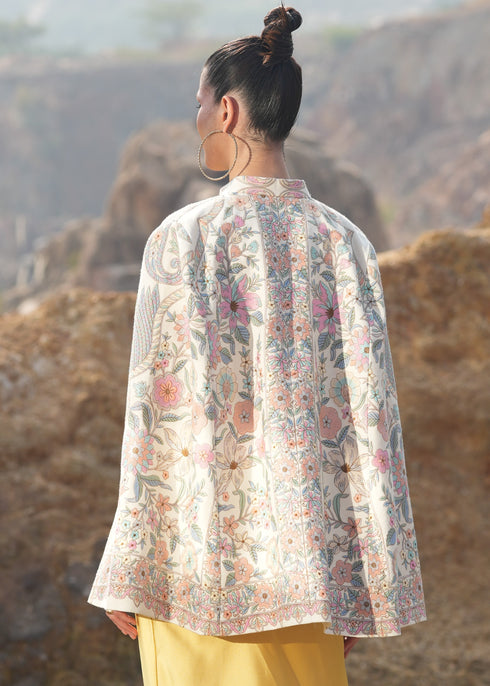 Split Sleeve Embroidered Jacket