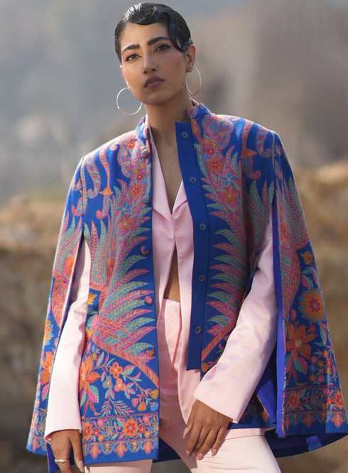 Split Sleeve Embroidered Jacket