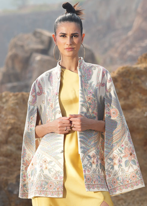 Split Sleeve Embroidered Jacket