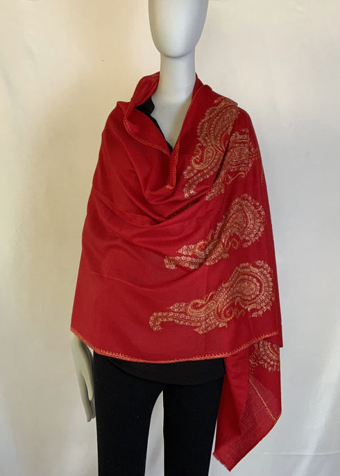 Hand Embroidered Paisley Pala Pattern