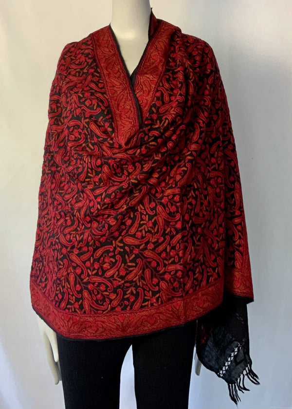 Hand Embroidered All Over Aari Chilli Pattern