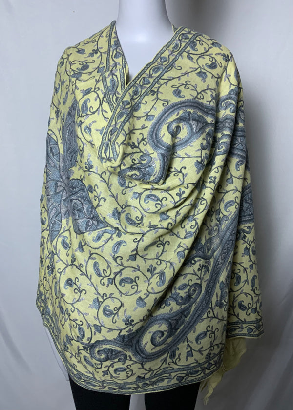 Hand Embroidered All Over Aari with Paisley