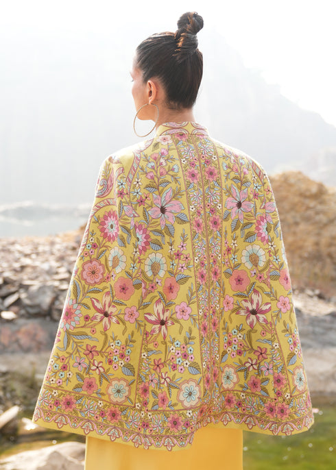 Split Sleeve Embroidered Jacket