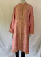 Hand Embroidered Long Jacket - Pink