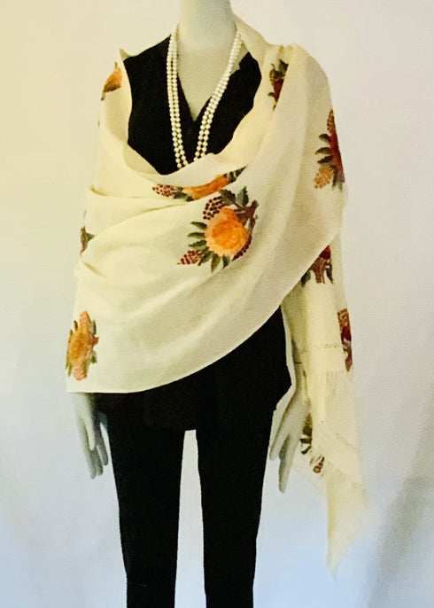 Hand Embroidered Aari Flower Motif