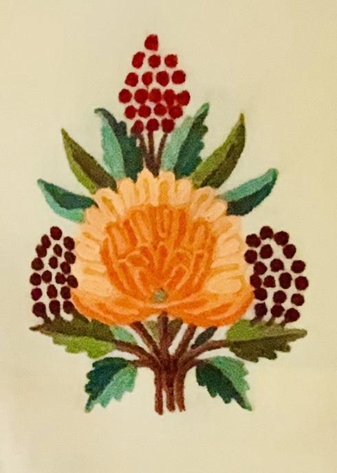 Hand Embroidered Aari Flower Motif