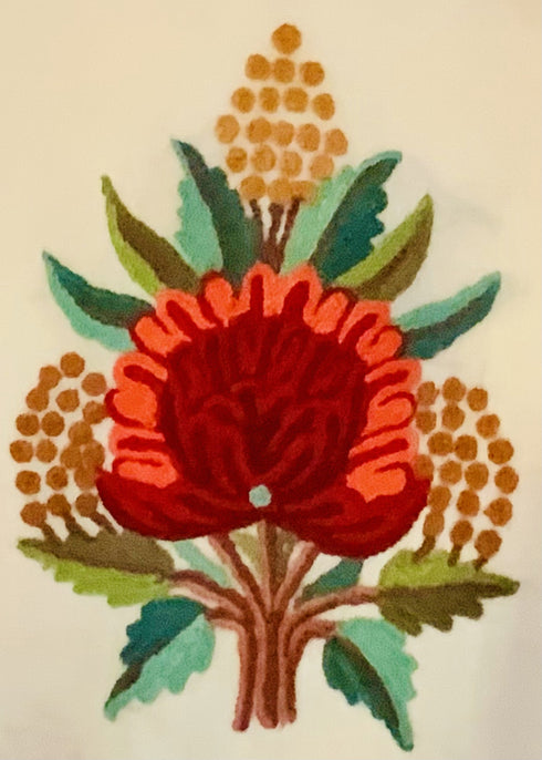 Hand Embroidered Aari Flower Motif