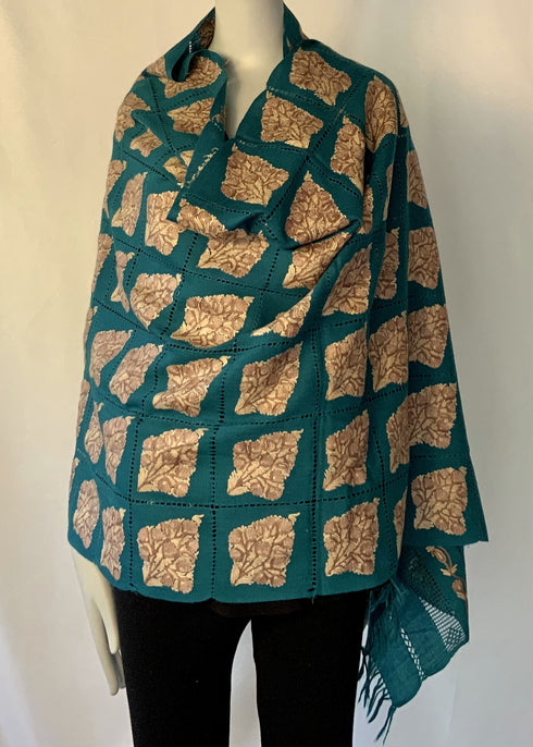 Hand Embroidered Aari Boteh with Tarkashi Trellis