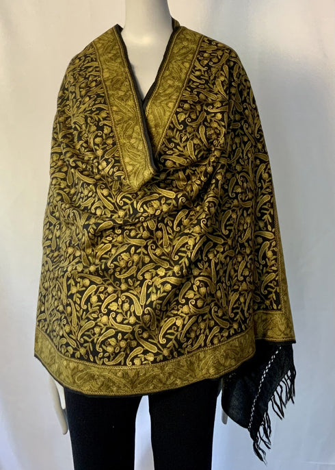 Hand Embroidered All Over Aari Chilli Pattern