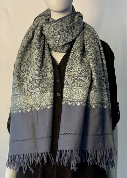 Hand Embroidered All Over Aari Chilli Pattern