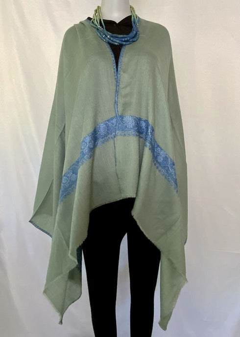 Hand Embroidered Fine Needle Point Border