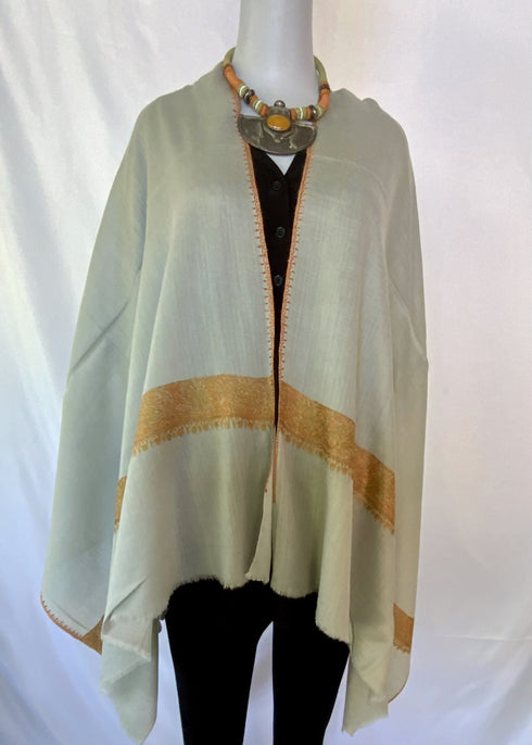 Hand Embroidered Fine Needle Point Border