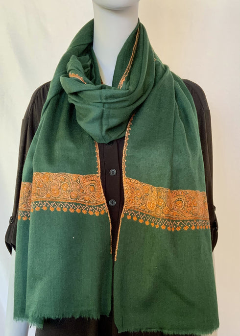 Hand Embroidered Fine Needle Point Border