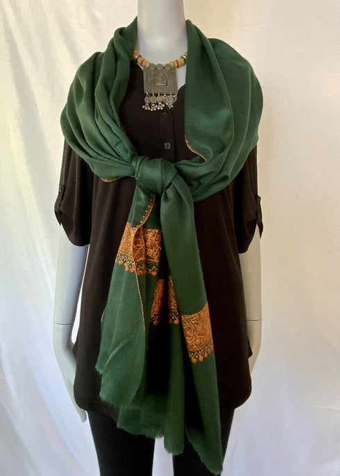 Hand Embroidered Fine Needle Point Border