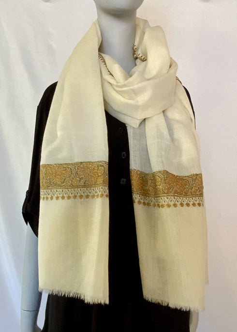 Hand Embroidered Fine Needle Point Border