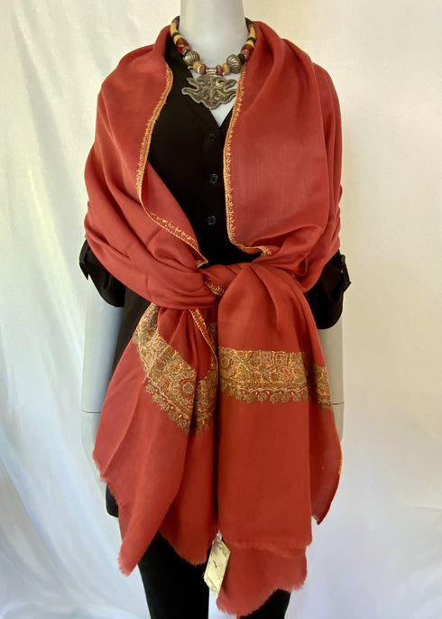 Hand Embroidered Fine Needle Point Border