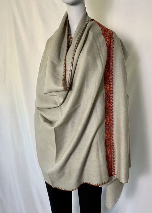 Hand Embroidered Fine Needle Point Border