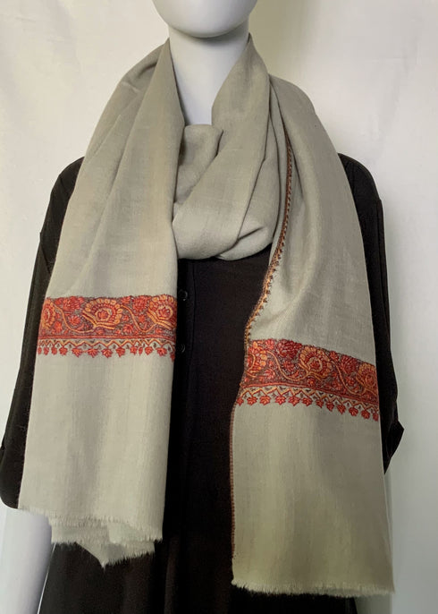 Hand Embroidered Fine Needle Point Border