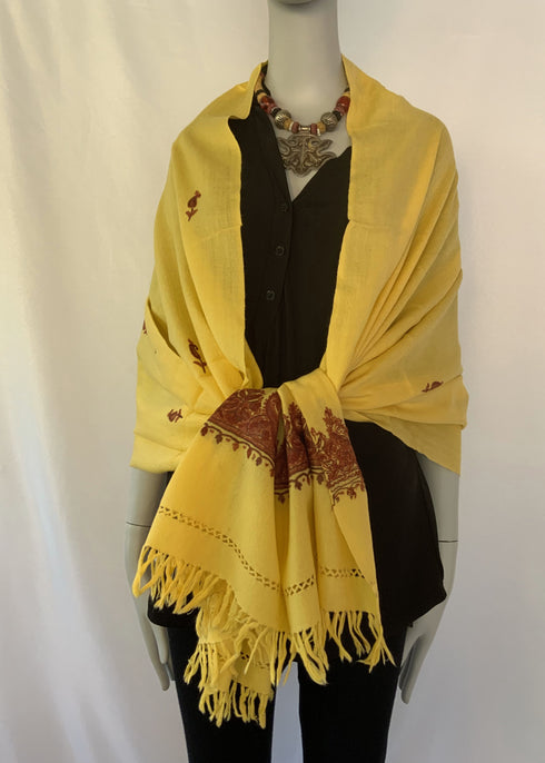 Hand Embroidered Aari Border with Small Motif