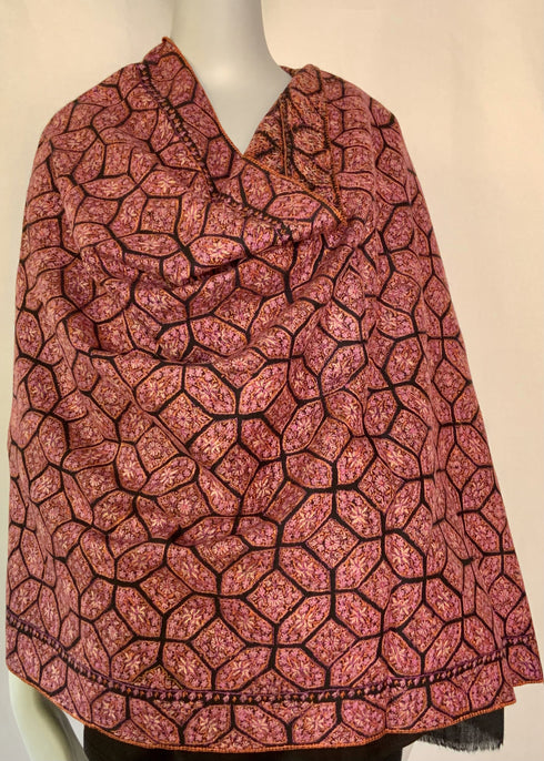 Hand Embroidered Overall Geometric Pattern