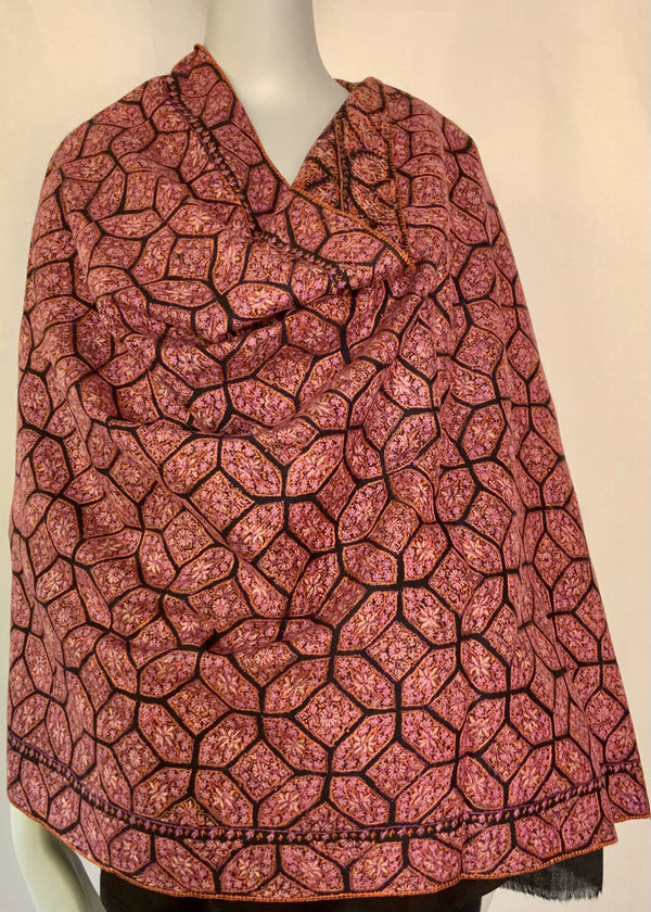 Hand Embroidered Overall Geometric Pattern