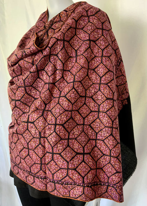 Hand Embroidered Overall Geometric Pattern