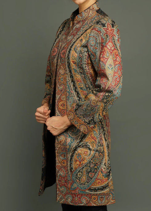 Long Kani Woven Wool Jacket