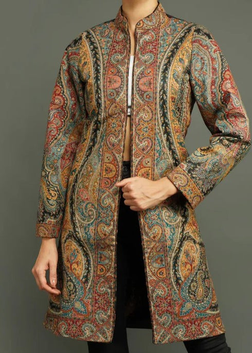 Long Kani Woven Wool Jacket