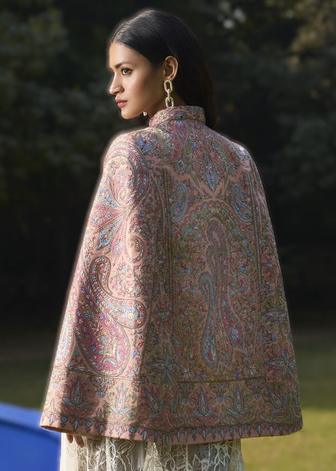 Split Sleeve Zari Embroidered Jacket