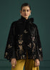 Gold Embroidered Velvet Split Sleeve Jacket