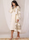 Elegant Embroidered Dress with Bell Sleeves