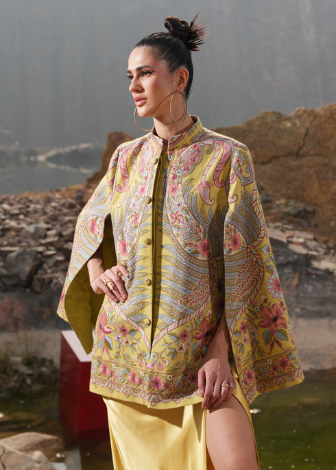 Split Sleeve Embroidered Jacket