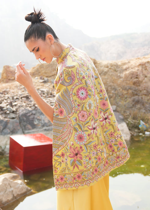 Split Sleeve Embroidered Jacket