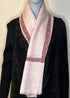CASHMERE IN PINK WITH THIN BURGUNDY WEAVE BORDER - makersweave.com