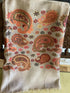 CASHMERE WITH KANI BORDER - BEIGE ORAGE PAISLEY - makersweave.com