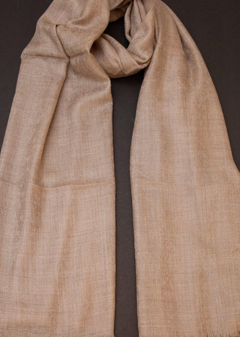 CASHMERE SELF DESIGN - BEIGE PAISLEY - makersweave.com