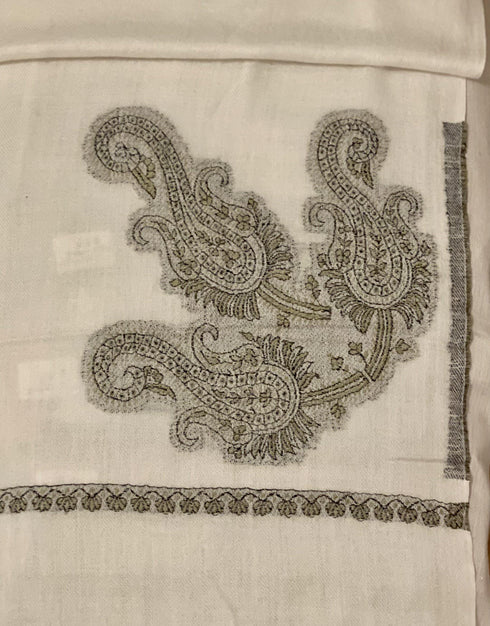 CASHMERE IN OFF-WHITE WITH THIN BLACK WEAVE - makersweave.com