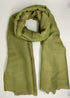 Cashmere with Gold Thread Reversible Plain - Shades of Green
