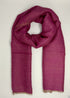 Cashmere with Gold Thread Reversible Plain - Shades of Pink