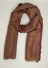 Cashmere with Gold Thread Reversible Plain - Shades of Pink