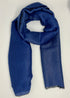 Cashmere with Gold Thread Reversible Plain - Shades of Blue