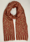 CASHMERE FULL KANI PATTERN - RED AND BEIGE