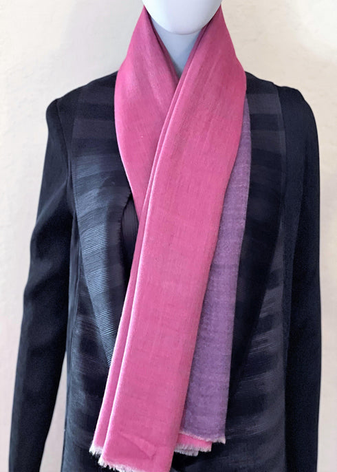 SOFT WOOL REVERSIBLE - PINK AND PURPLE - makersweave.com