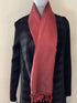 SILK AND WOOL REVERSIBLE - RED GREEN - makersweave.com