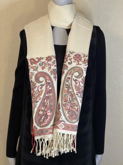 SOFT WOOL MULTI-COLOR WIDE BORDER - makersweave.com